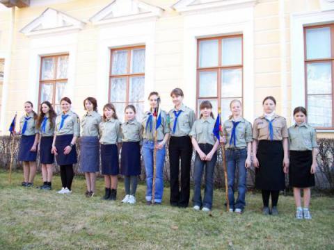 35 отряда на параде