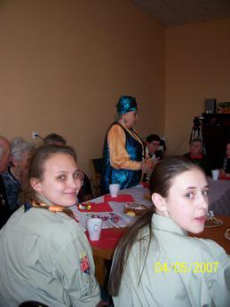 За чаем