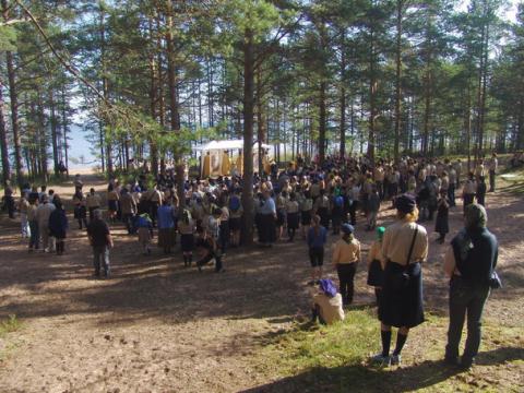 Литургия на слете "100 звеньев"